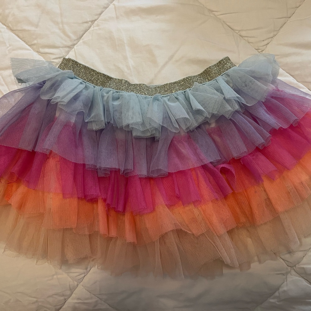 Colorful Layered Tulle Skirt for Kids